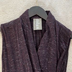 Anthropologie Dolan Left Cost Collection jumpsuit burgundy/ black/white